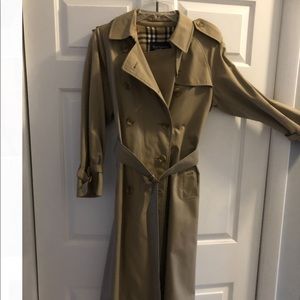 Beige trench coat